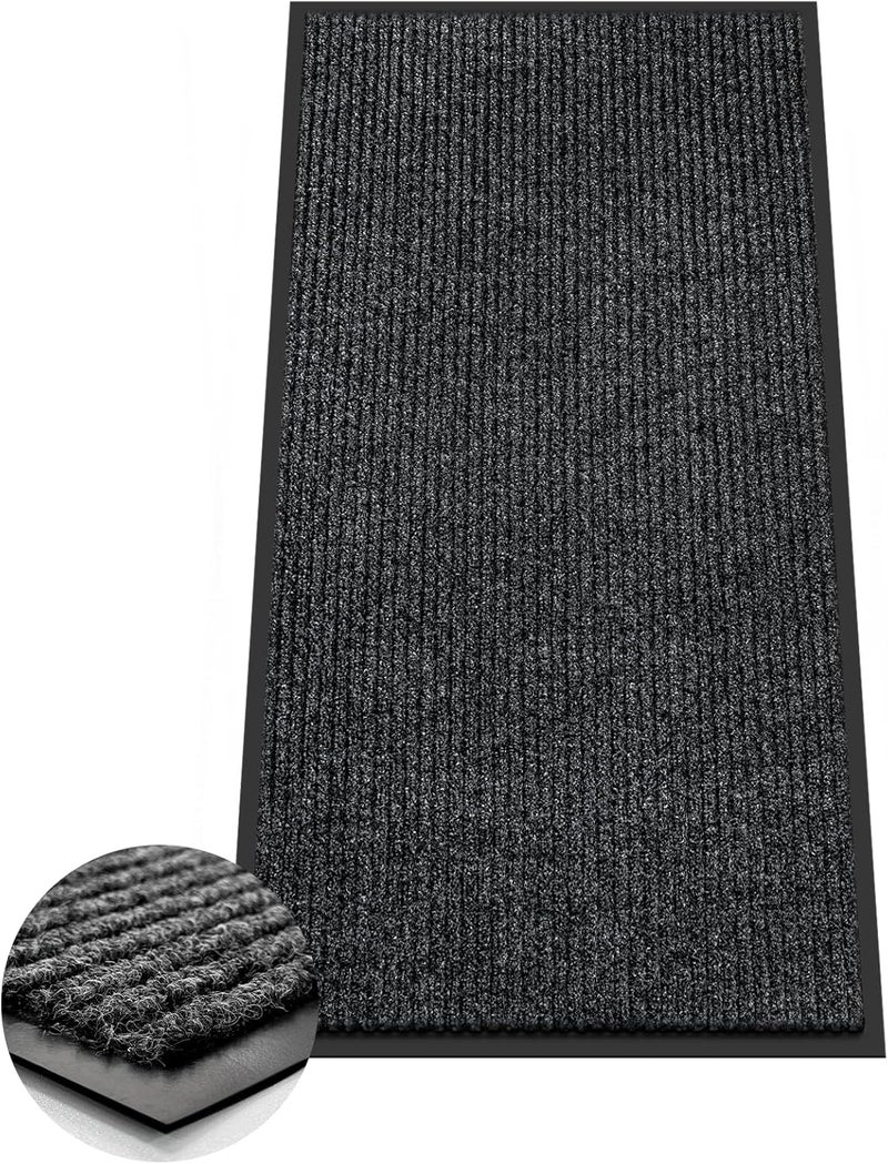 Azadx 2'x4' Indoor Outdoor Door Mat Heavy Duty Front Door Mat Ultra Absorbent Muddy Dirt Resist Welcome Door Mats Non-Slip Backing Entrance Mat for Home Commercial Outdoor Entrance Floor Mat - Image 1
